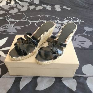 Burberry Wedge Sandal (NWOT)